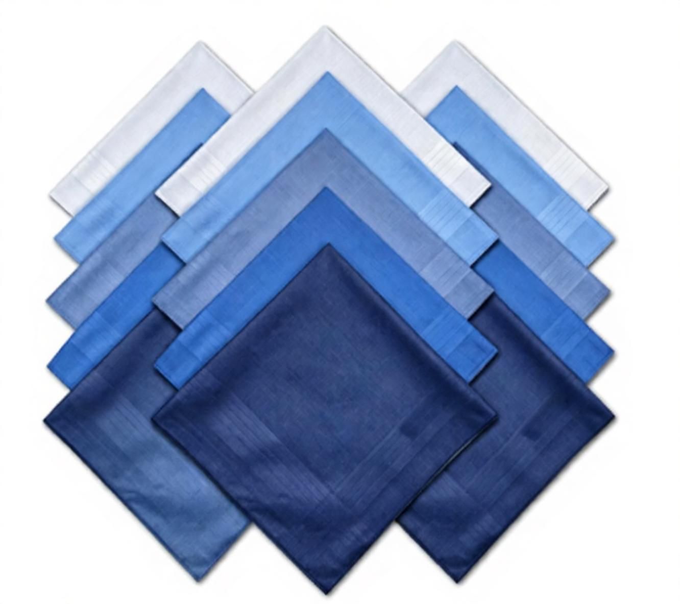 Solid Striped Men Suit Pocket Square Handkerchief 15pcs