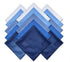 Solid Striped Men Suit Pocket Square Handkerchief 15pcs