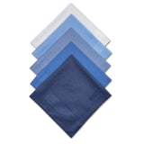 Solid Striped Men Suit Pocket Square Handkerchief 5pcs