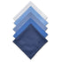 Solid Striped Men Suit Pocket Square Handkerchief 5pcs