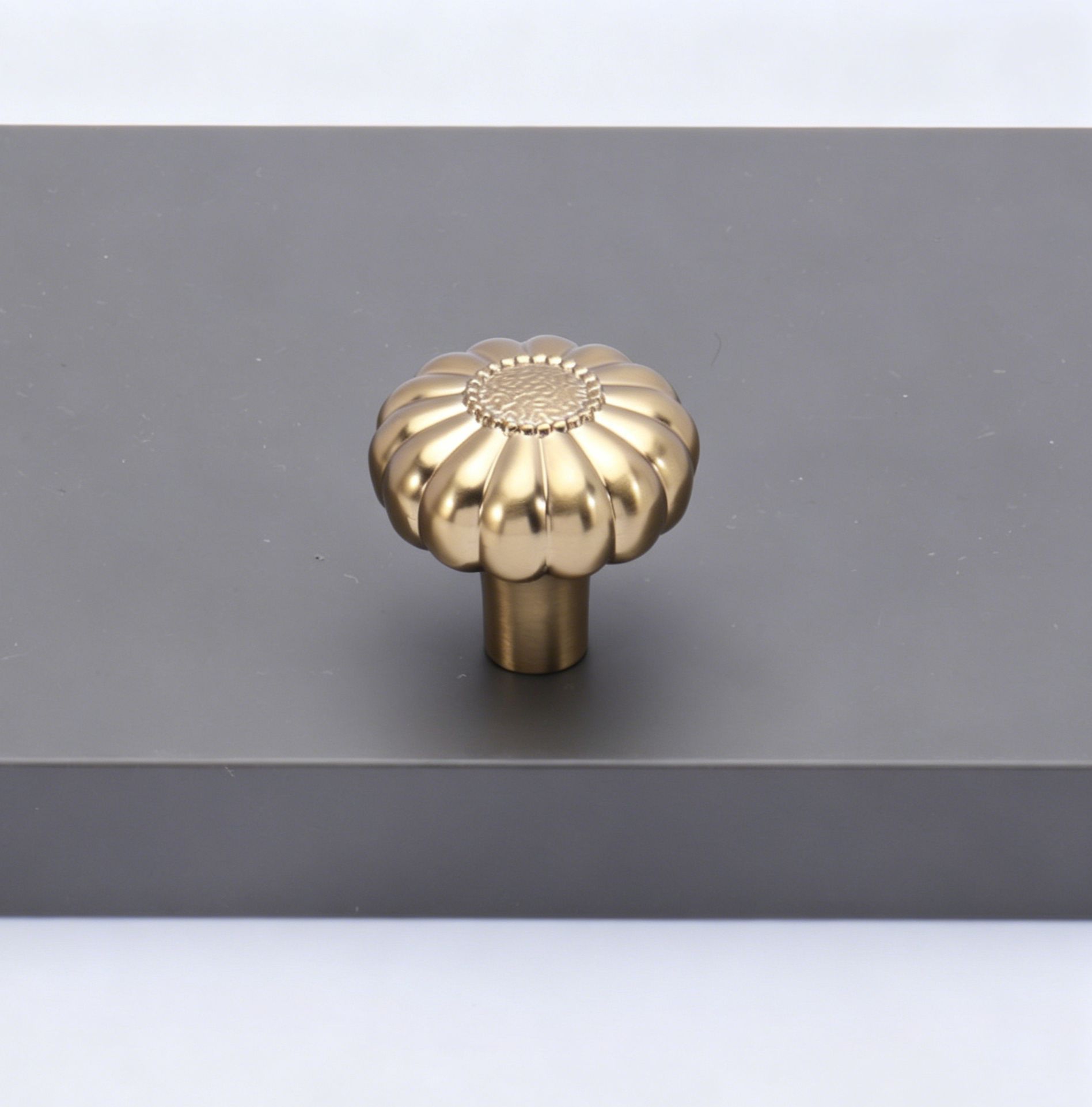 3D Sunflower Pumpkin Single Hole Knob 2pcs
