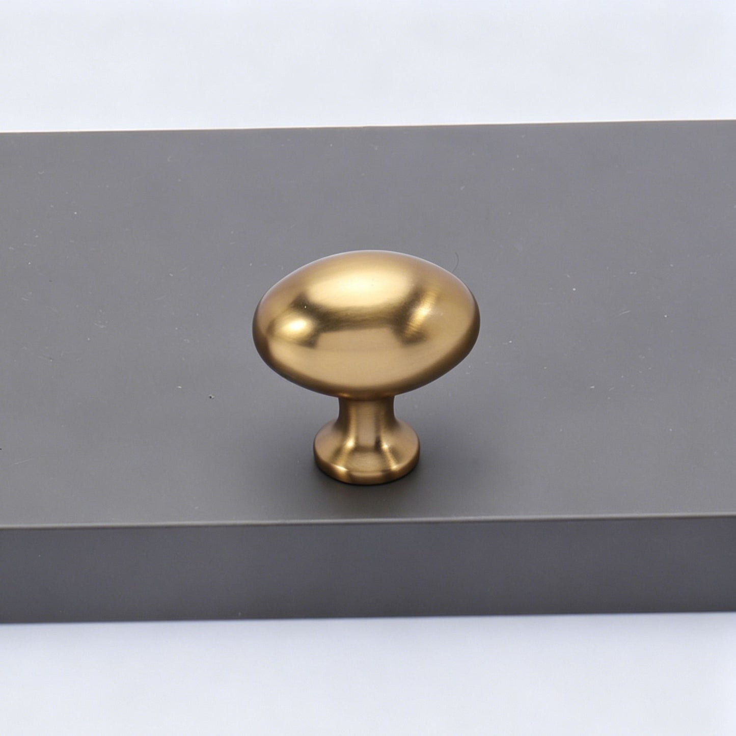 Oval Egg Single Hole Drawer Knob 2pcs