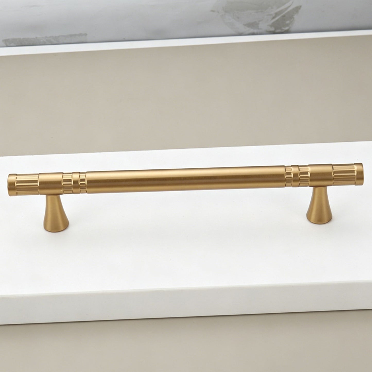 128mm Hole Spacing Segmented Fluted Bar Cabinet Pull 2pcs
