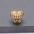 Chrysanthemum Pumpkin Single Hole Drawer Knob 4pcs