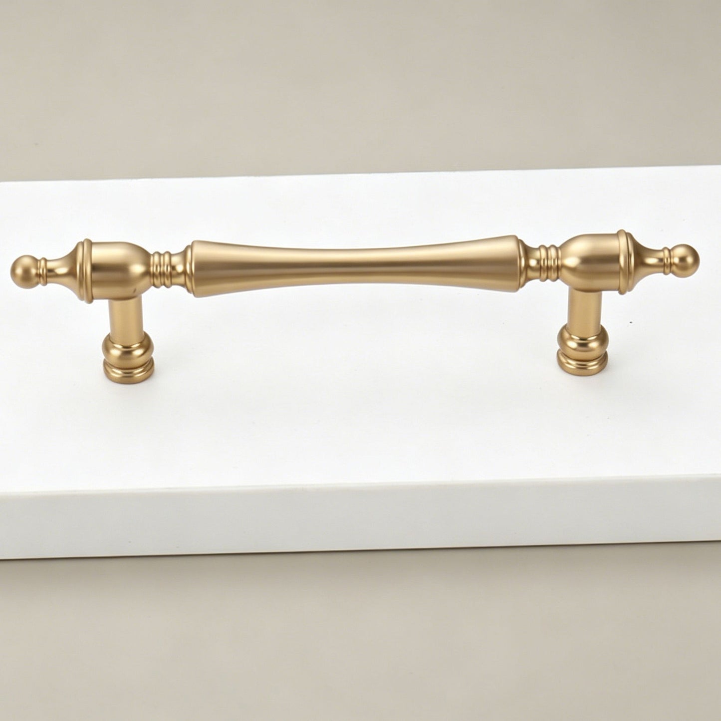 96mm Hole Spacing Vintage Tapered End Bar Cabinet Pull 4pcs