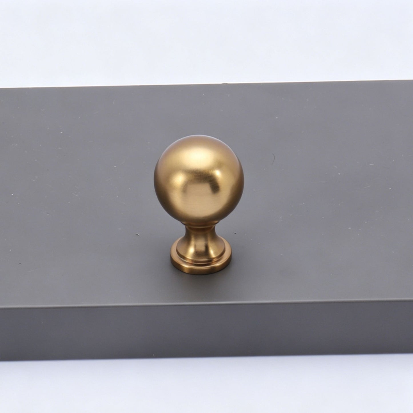 Smooth Round Ball Single Hole Cabinet Knob 6pcs