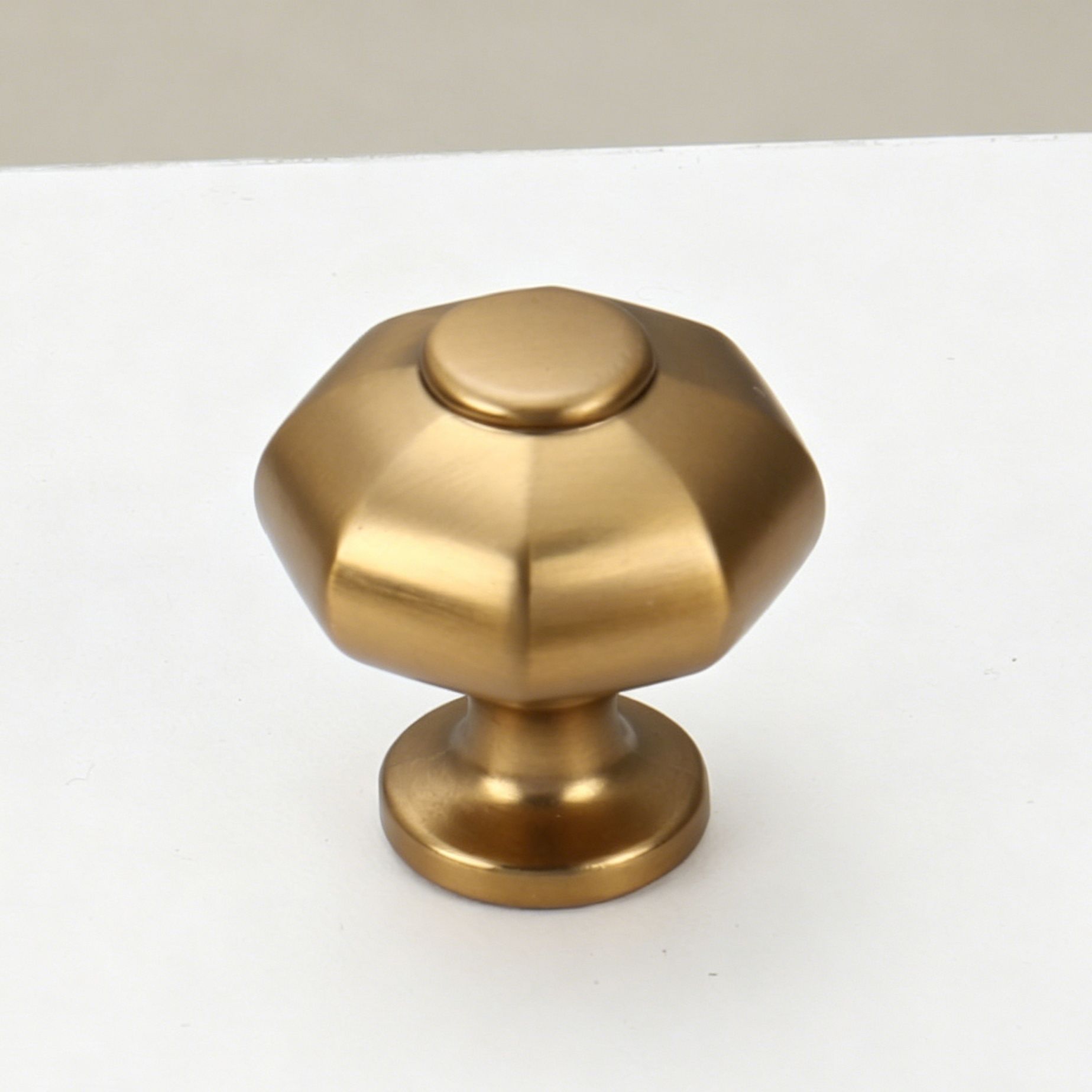 28mm Single Hole Octagonal Cabinet Knob 6pcs
