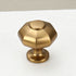 28mm Single Hole Octagonal Cabinet Knob 6pcs