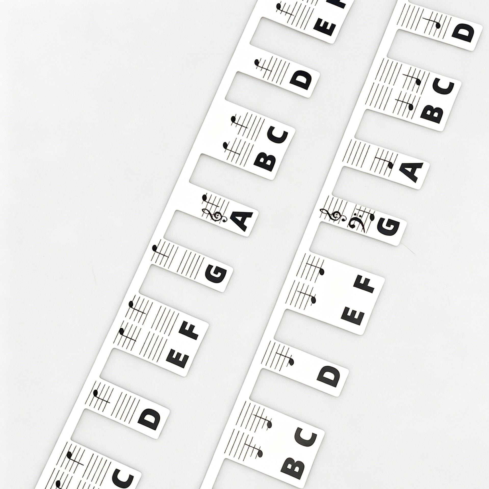 88 Keys Black Piano Note Strip 1pcs Keyboard Sticker