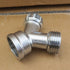 3/4" Electroplated Brass Tee Joint Dishwasher Water Pipe Fitting 4pcs