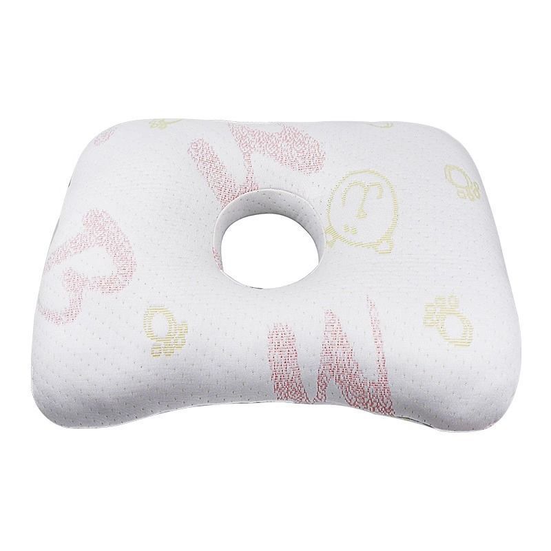 Pink Knit Breathable Ear Cushion, Reduce Side Sleep Ear Discomfort