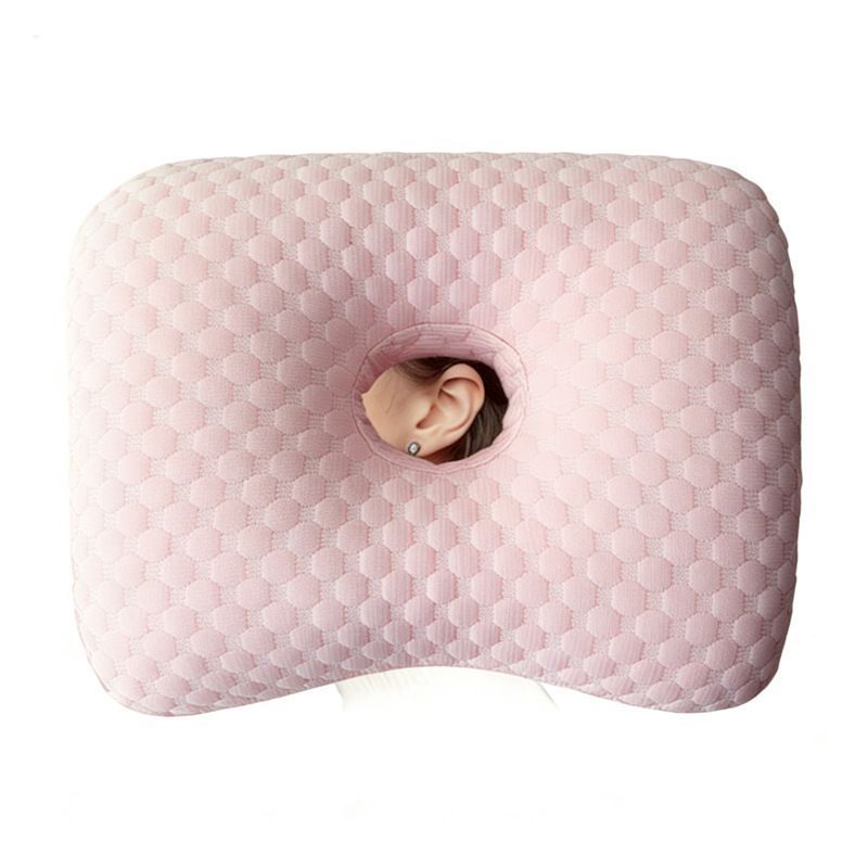 Pink Ice Cool Bean Ear Pillow, Summer Cooling No Squeeze Earrings