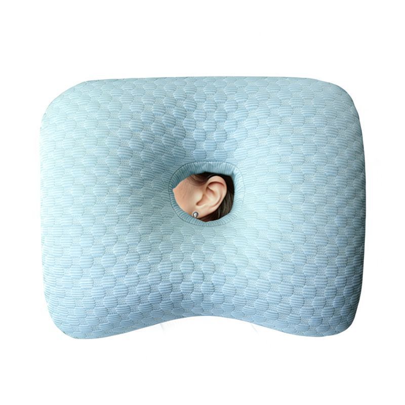 Blue Ice Bean Cooling Ear Cushion, Silky Touch Zero Ear Pressure