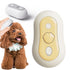 White Yellow Cat Spray Hair Brush 2pcs, Home Use Remove Loose Pet Hair Comb