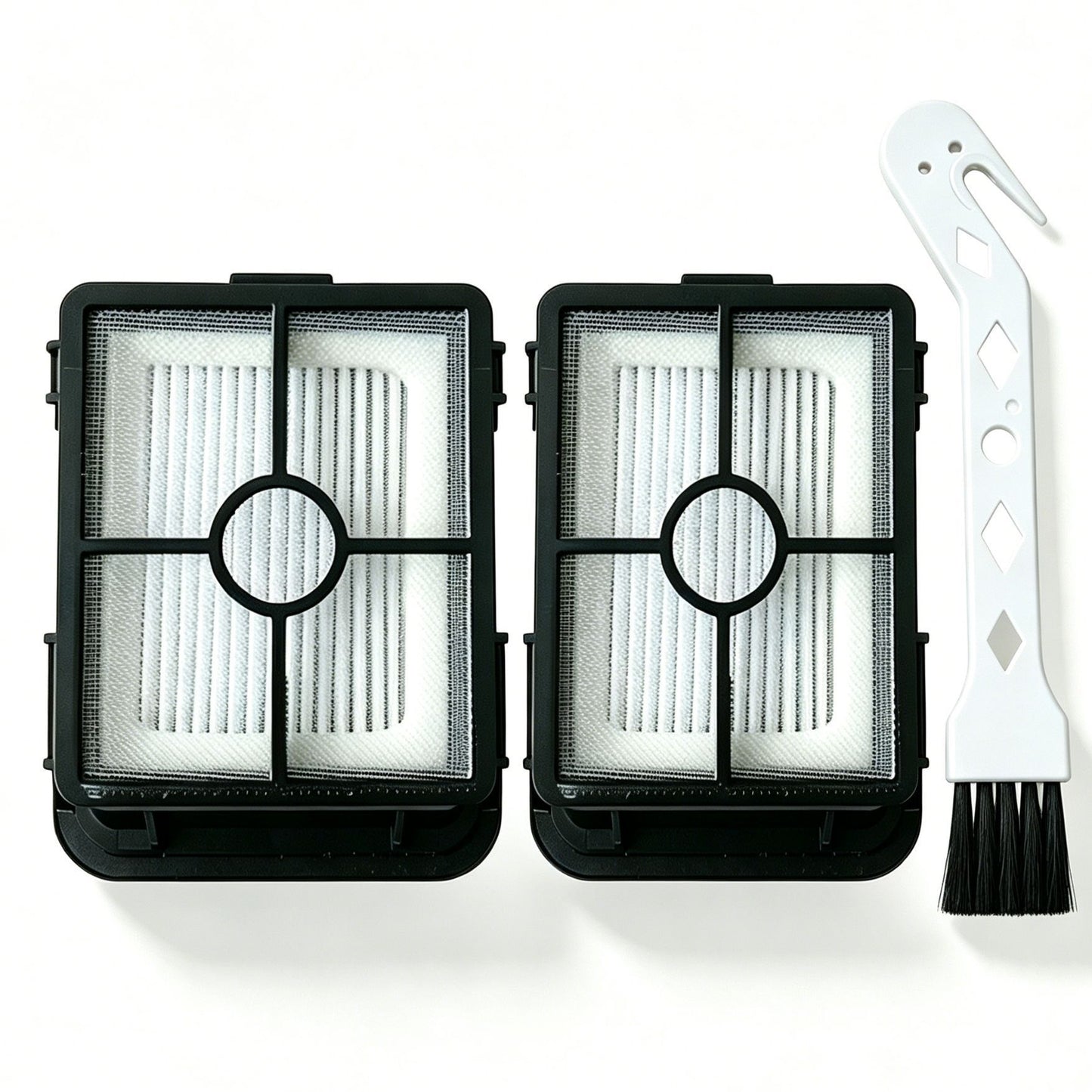 2 Filters + 1 White Cleaning Brush For Bissell 2554A