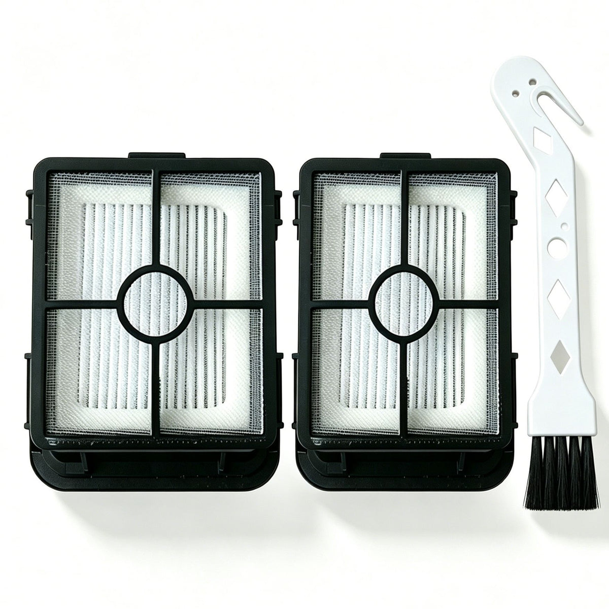 2 Filters + 1 White Cleaning Brush For Bissell 2554A