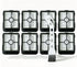 8 Filters + 1 White Cleaning Brush For Bissell 2554A