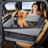 Back Single Seat Pet Car Basket Mat, Hardened Base & Ventilated Mesh Design, Waterproof Stain Proof Dog Seat Cover, Grey Small Size, Christmas Halloween Practical Pet Gift