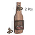 Wall Hanging Bottle Opener With Built‑in Cap Collector, Creative Bar Kitchen Decoration Beer Opener, Charcoal Finish, 2 Pieces, Christmas Halloween Household Bar Present