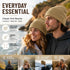 Khaki Basic Knit Beanie Skin Friendly Solid Color Hat 1Pc
