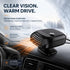 12V Black Portable Car Heater Fast Warm In-Car Heating Device