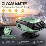 12V White Auto Heating Blower Fast Heating For Sedan Cab