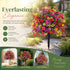 Multi Tone Artificial Eucalyptus Violet Stems Table Arrangement Photo Accessory