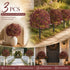 Deep Red Autumn Faux Flower Stems 3 Pack Patio Interior Portrait Styling