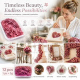 Purple Cloud Gradient Preserved Hydrangea Candle Craft Large Bundle Set of 12 Boxes