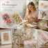 Dreamy Tone & Warm Mixed Shade Preserved Hydrangea Wedding Craft Dried Flower Set of 2