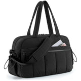 Water‑Proof Portable Women Shoulder Sling Bag, Spacious Storage For Gym Workout & Overnight Short Trip, Halloween Outdoor Weekend Gear, Black