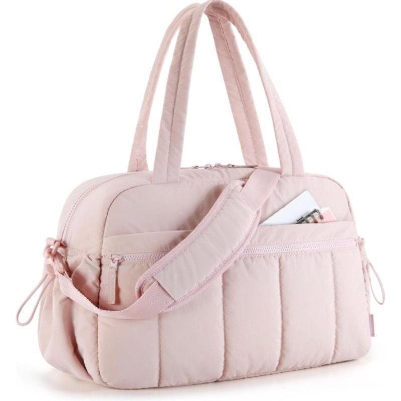 Soft‑Tone Water‑Resistant Women Travel Crossbody Bag, Comfortable Strap For Fitness Training & Daily Outing, Christmas Ladies Practical Present, Lotus Root Pink