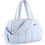 Durable Waterproof Women Sling Duffle Bag, Roomy Inner Space For Business Commute & Short Travel, Halloween Gym Storage Supply, Blue
