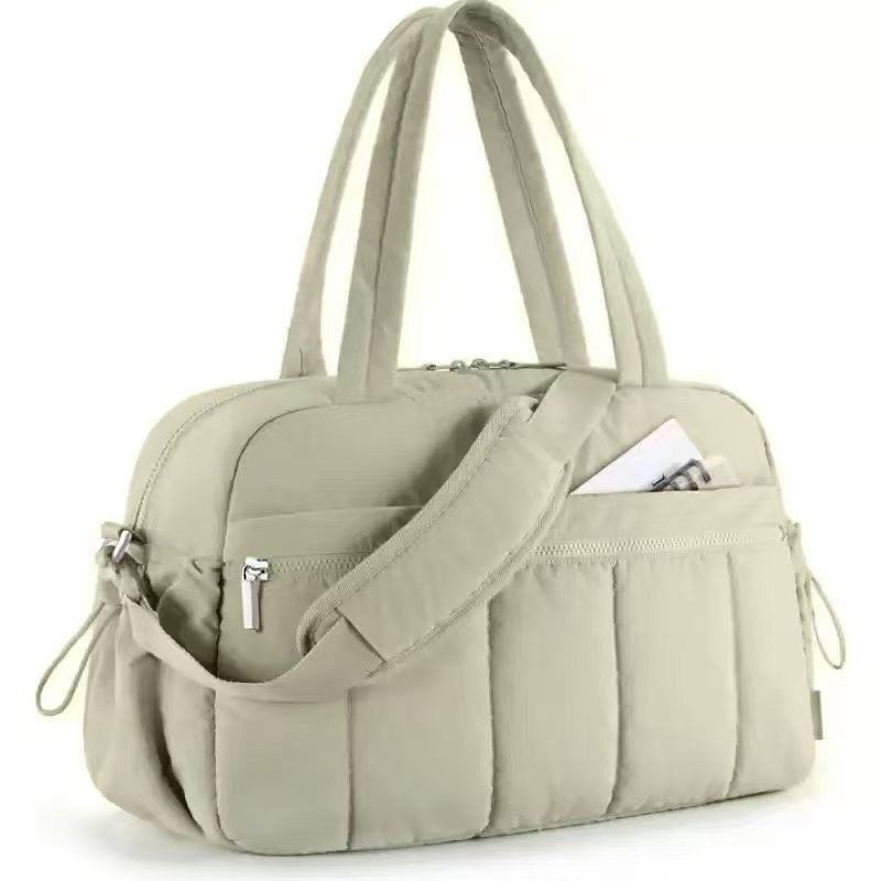 Practical Large‑Capacity Female Crossbody Travel Bag, Wear‑Resistant Fabric For Camping Fitness & Daily Moving‑Out, Holiday Outdoor Activity Bag, Green