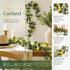 Style B 3 Fork Artificial Eucalyptus Vine With Foam Lemon Fruits Decor