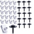 Car Bumper Screws & U Nuts 20PCS