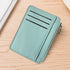 2Pcs 6 Slots Large Capacity Zipper Card Holder,Waterproof & Scratch Resistant,Compact-light blue