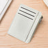 2Pcs 6 Slots Large Capacity Zipper Card Holder,Waterproof & Scratch Resistant,Compact-white