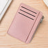 2Pcs 6 Slots Large Capacity Zipper Card Holder,Waterproof & Scratch Resistant,Compact-pink