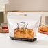 100 Pack Black Border Toast Bag, Large 26.5×32+11cm