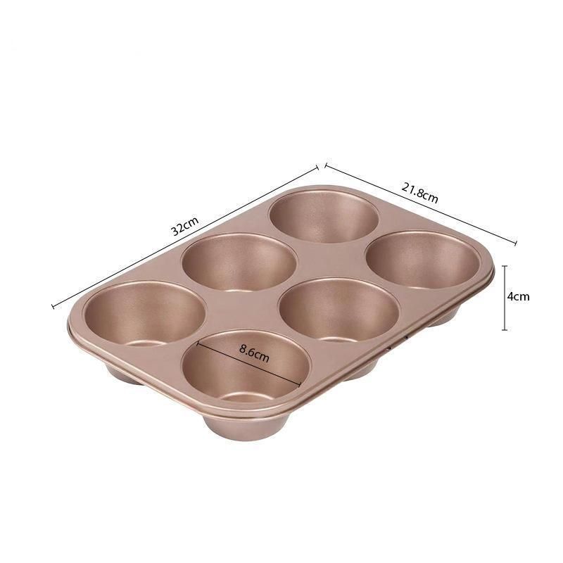 6-Cup Muffin Tray Golden