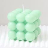 3Pcs green Rubik's Cube Scented Candle Home Decor Ornaments