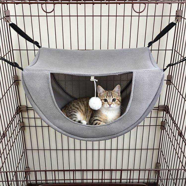 Cat Cage Hammock - Grey 35×27×20cm