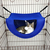 Cat Cage Hammock - Blue 47×38×28cm