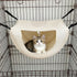 2 Pcs Cat Cage Hammock - Cream Yellow 35×27×20cm
