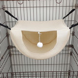 2 Pcs Cat Cage Hammock - Cream Yellow 47×38×28cm