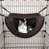 2 Pcs Cat Cage Hammock - Coffee 35×27×20cm