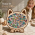 Wooden Jigsaw Puzzle, Log Color Box + Melad Style Dog