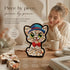 Wooden Jigsaw Puzzle, Cat with Blue Hat + Morandi Style Dog