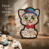 Wooden Jigsaw Puzzle, Cat with Blue Hat + Teddy Dog